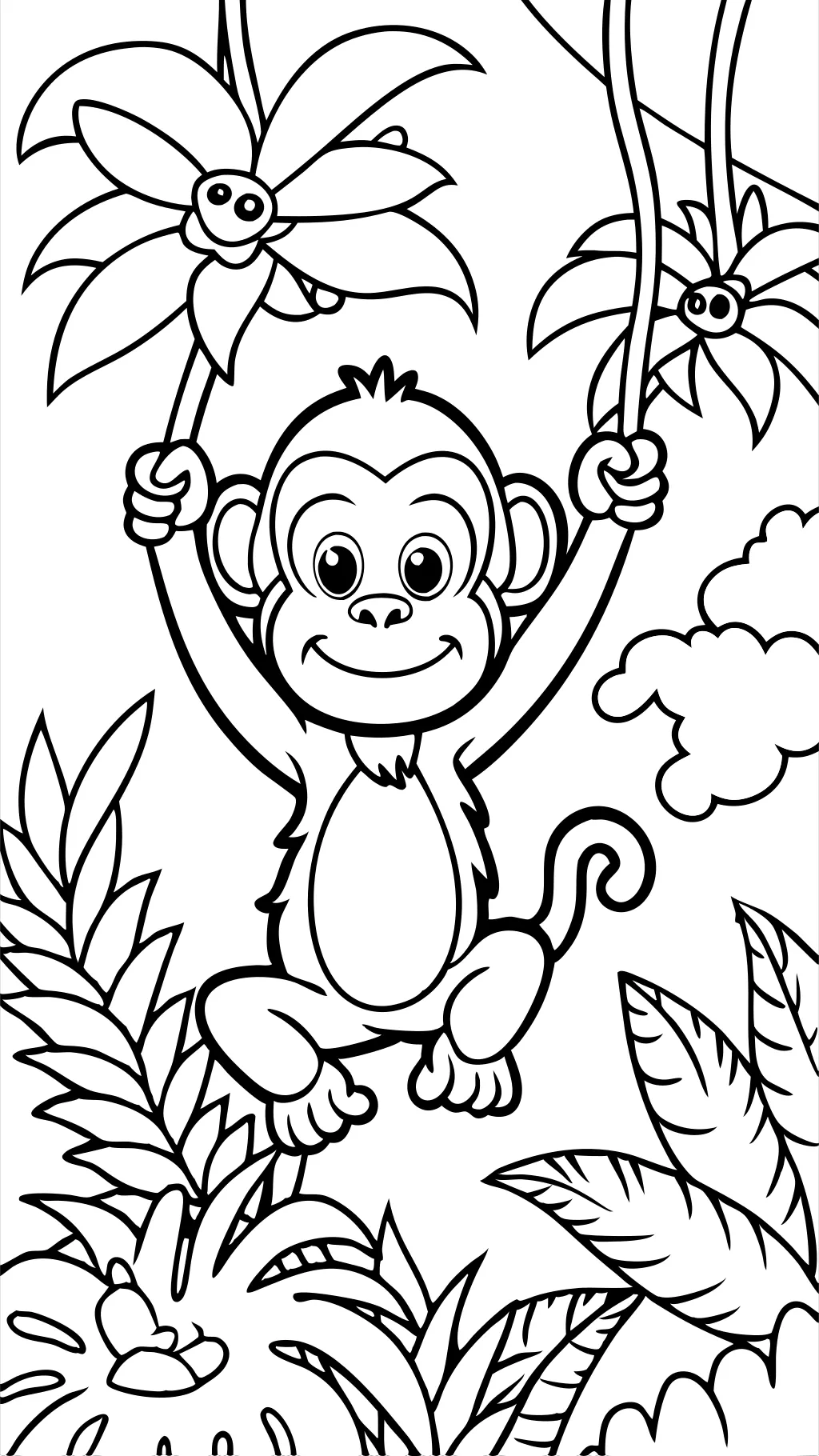 coloriages de singe